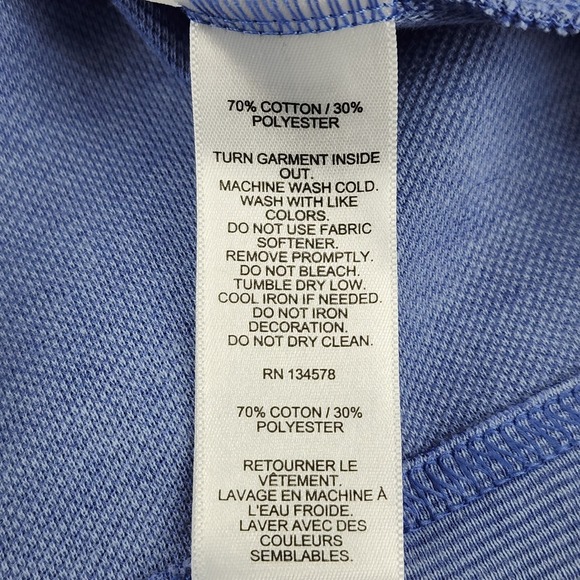 Vineyard Vines Sweatshirt Mens XXL Blue Saltwater 1/4 Zip Mock Neck Pullover - Picture 5 of 8